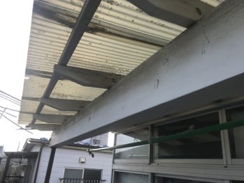 ベランダ交換　事例　施工前